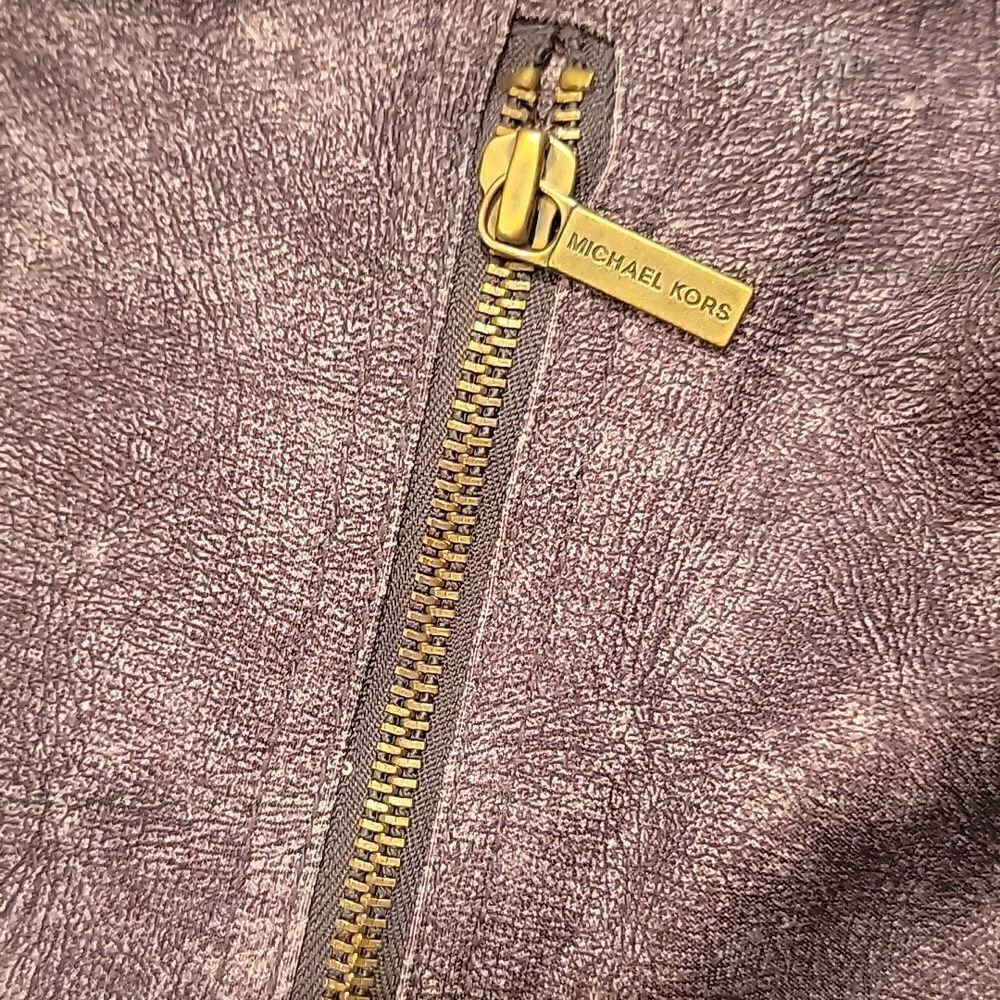 Michael Kors moto jacket dk grey sz med - Picture 9 of 11